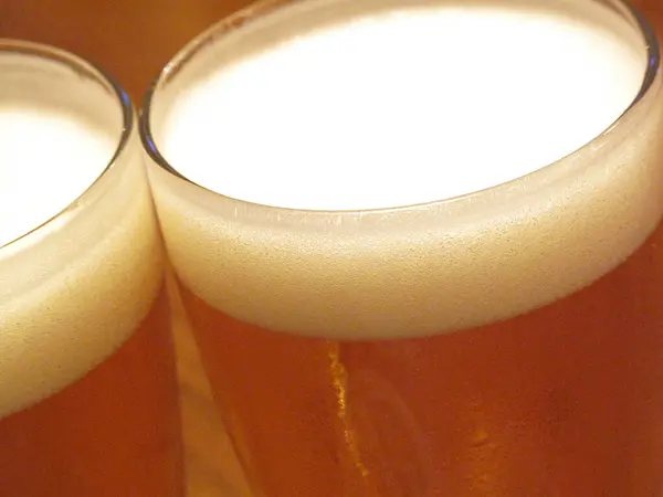 Nahaufnahme Von Einem Glas Bier — Stockfoto