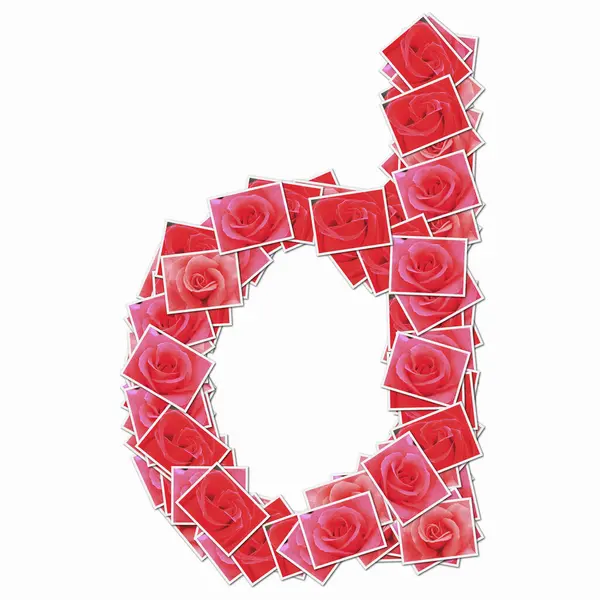 Symbol Hracích Karet Červenými Růžemi — Stock fotografie