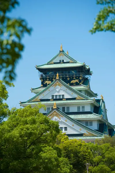 Hauptturm Der Burg Von Osaka Osaka Japan — Stockfoto