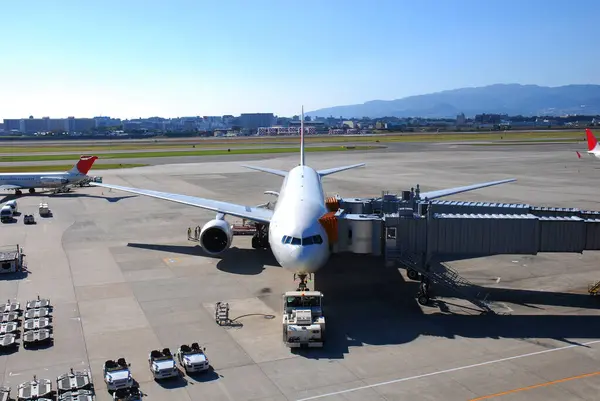 Uluslararası Havaalanında Uçak Japonya — Stok fotoğraf