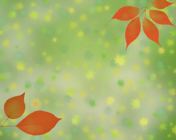 Яркие Осенние Листья Осенний Фон — стоковое фото