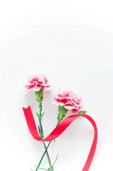 Blumenstrauß Isoliert Auf Weißem Hintergrund Grußkarte Tamplate — Stockfoto