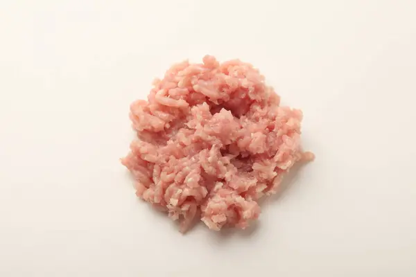 Raw Minced Meat White Background — Stock Photo, Image