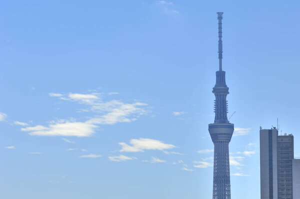 Tokyo sky tree is a television broadcasting tower and landmark of Tokyo