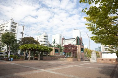 Şehir mimarisi arka plan görüntüsü 