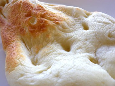 Taze beyaz ekmek. Yakın çekim