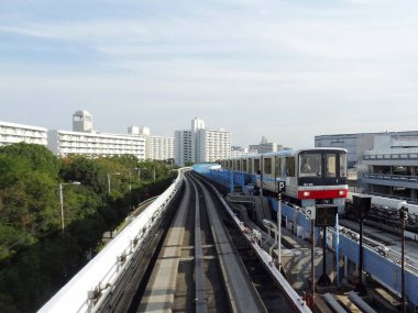 Demiryolu treni, Osaka Japonya