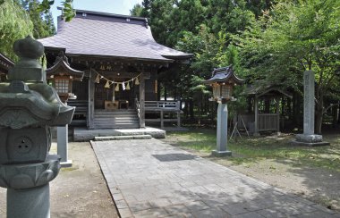 Japonya 'daki Japon tapınağı.