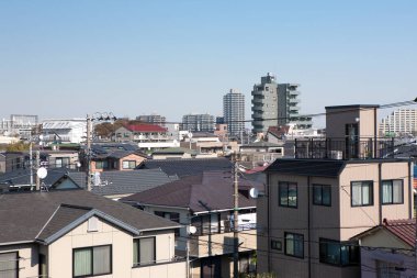 Şehir arkaplanı, şehir caddeleri manzarası 