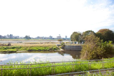 Kentsel zemin, modern şehir manzarası 