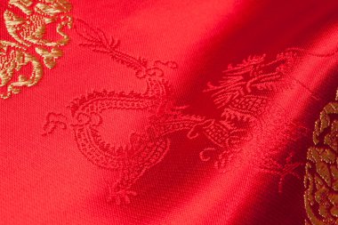 doku arka plan, model. kırmızı ipek kumaş. 
