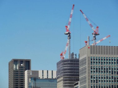 Şehir mimarisi arka plan görüntüsü, şehir konsepti 