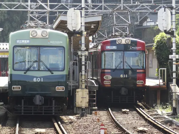 Tokyo istasyonundaki halk trenleri, Japonya 'daki demiryolları.