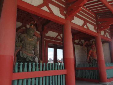 Osaka, Japonya 'daki Budist Tapınağı (shitenno-ji)