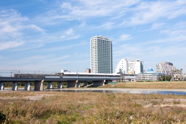 Kentsel zemin, modern şehir manzarası 