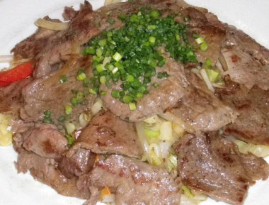 Yakından bakınca nefis Asya yemekleri.