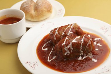 Tatli çanak hazirlamanin yakin görüntüsü