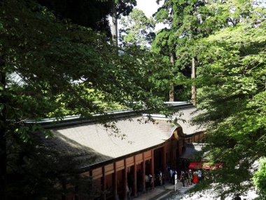 Güzel Japon tapınağı manzarası, Budizm konsepti