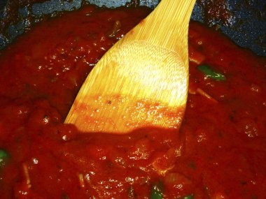 Lezzetli Asya yemekleri. Yakın çekim.