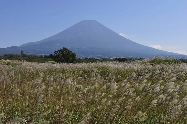 Berg Fuji Japan Blauwe Lucht Achtergrond — Stockfoto
