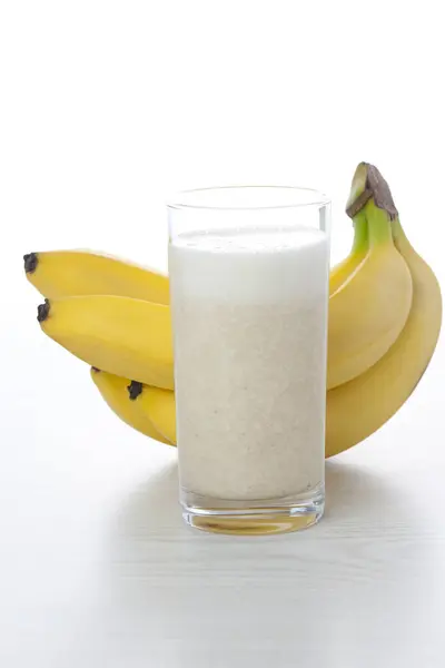 Shake Bananem Zdrowe Śniadanie — Zdjęcie stockowe