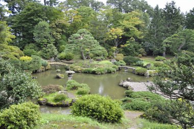 Kyoto, Japonya 'da güzel bir bahçe..