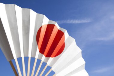 Geleneksel Japon kağıt el fan arka planı