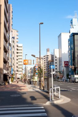 Yaya trafiği Tokyo caddesinde dolup taşıyor