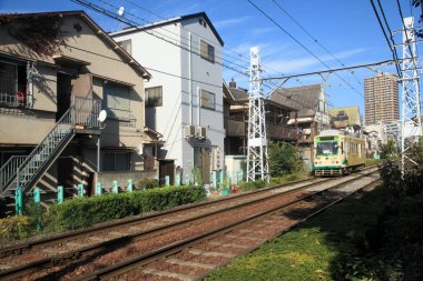 Modern şehrin kentsel arka plan görüntüsü