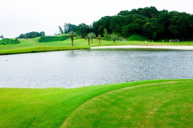 Parktaki golf sahası