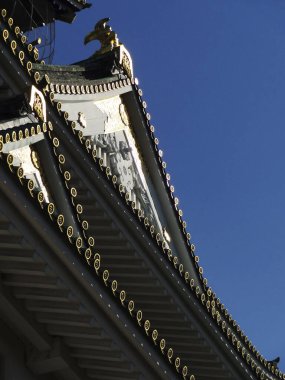 Japonya 'daki Osaka Kalesi' nin manzaralı görüntüleri.