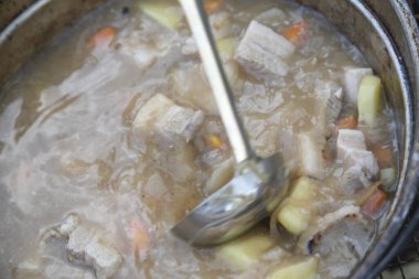 Gıda hazırlama sürecinin hızlandırılmış görünümü