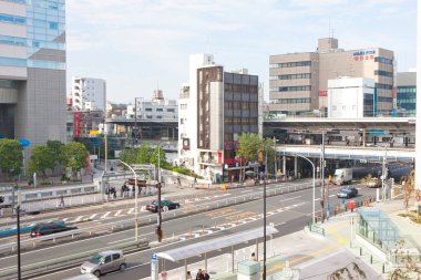 Şehir mimarisi arka plan görüntüsü 