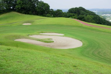 Yeşil çim ile Golf Sahası