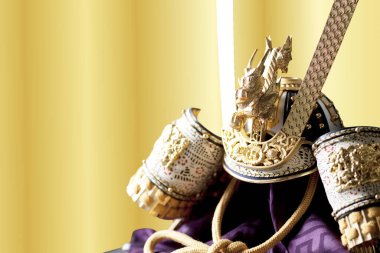 Geleneksel Japon Tango no Sekku bebeği, Japonya 'da Çocuk Günü veya Erkekler Günü için. 