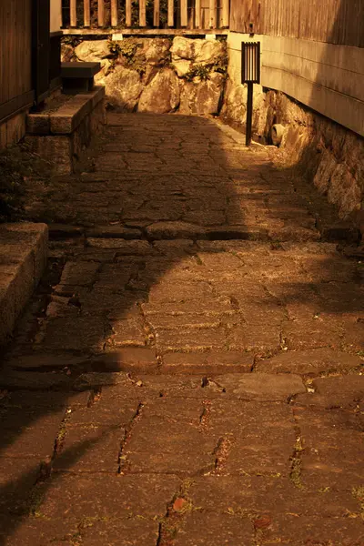 Старый Каменный Путь Улице — стоковое фото