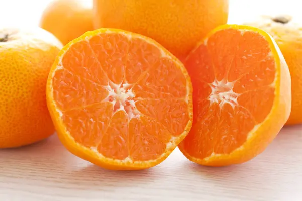Fresh Oranges White Background — Stock Photo, Image