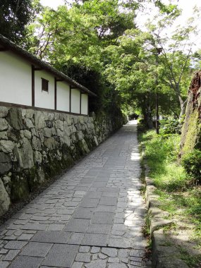 beautiful landscape of path in the village 