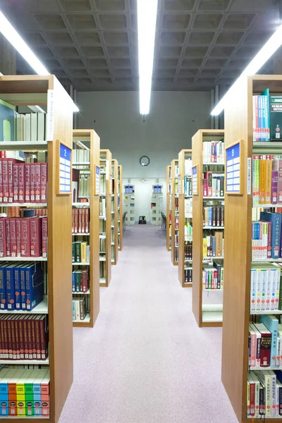 Library Books Bookshelves — Stock Photo, Image