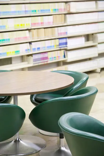 Empty Chairs Library — Stock Photo, Image