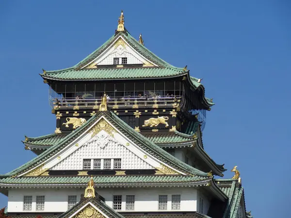 Szenische Aufnahme Des Osaka Castle Main Tower Japan — Stockfoto