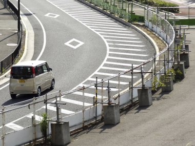 Şehirdeki otoyol manzarası