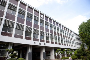 Tokyo, Japonya 'daki Musashino Üniversitesi modern binası 