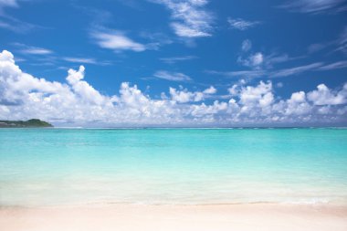 güzel tropikal plaj arka plan manzarası 