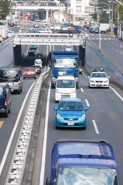 Şehirdeki otoyol manzarası
