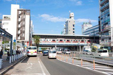 Şehir mimarisi arka plan görüntüsü 