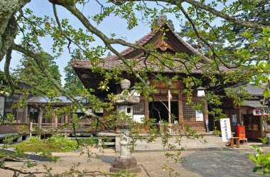 Güzel Japon tapınağı manzarası, Budizm konsepti