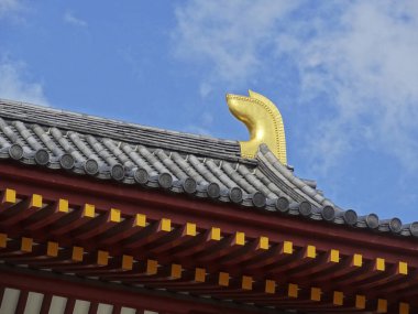 Osaka, Japonya 'daki Budist Tapınağı (shitenno-ji)