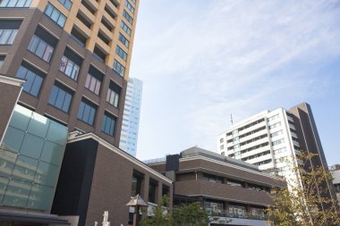 Şehir mimarisi arka plan görüntüsü 