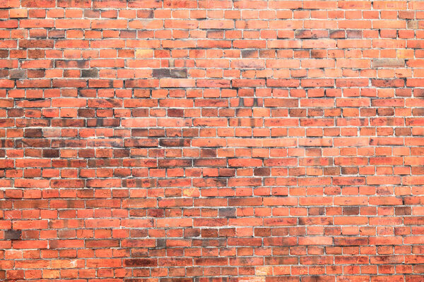 background of red brick wall texture.